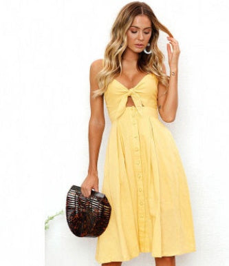 Robe Longue d'Été Sans Manches