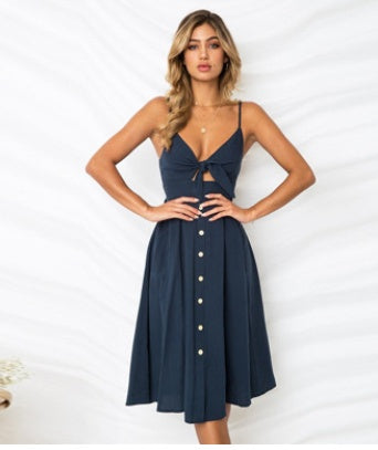 Robe Longue d'Été Sans Manches
