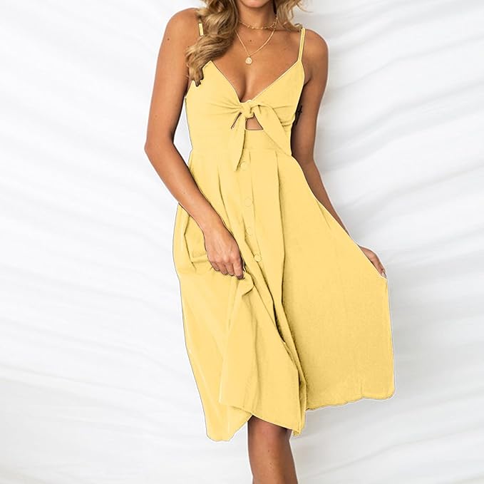 Robe Longue d'Été Sans Manches