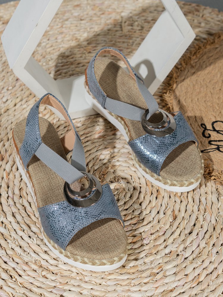Sandales À Talon Compensé – Légèreté d'Été & Style Naturel